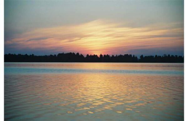 Фотообои Закат на озере