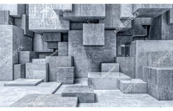 Фотообои Каменные кубы