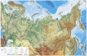Фотообои Детализированная карта России