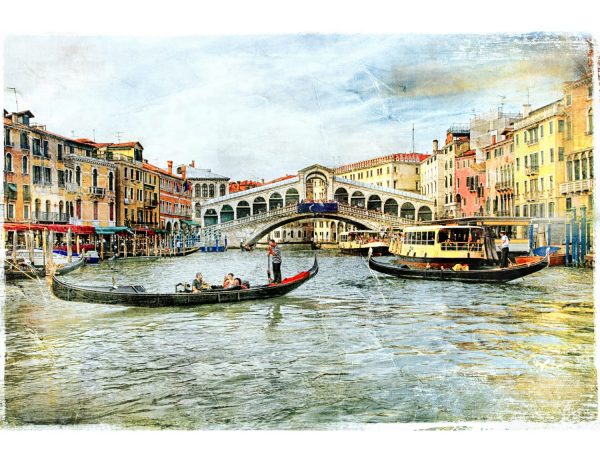 Фотообои Канал Венеции и гондола