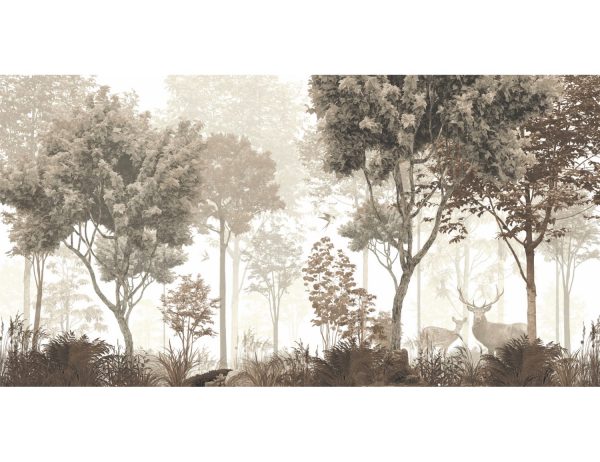 Фотообои Рисунок леса карандашом вариант 2