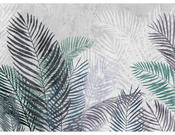 Фотообои Тёмные пальмовые листья (вариант 2)