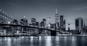 "Фотообои Бруклинский мост с подсветкой"